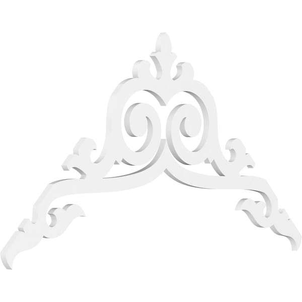 Ekena Millwork Pitch Baile Architectural Grade PVC Gable Pediment, 60"W x 30"H x 1"P (12/12) GPP060X030X100BAI - main